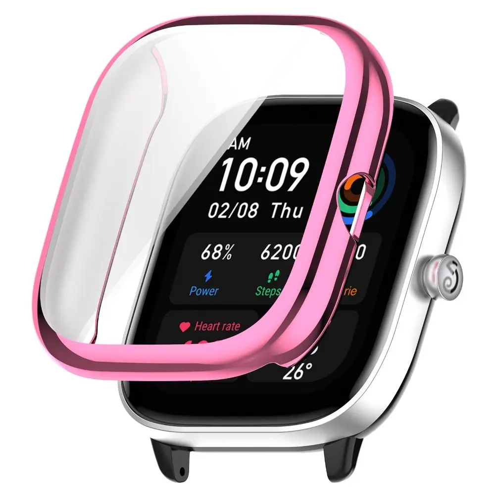 New Shell Smart Watch Case Cover Plating TPU Protective Screen Protector For Amazfit GTS4 Mini