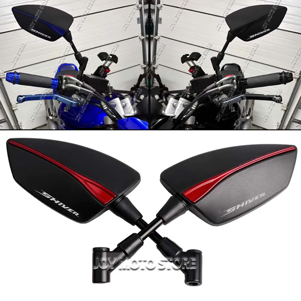 

For Aprilia Shiver 750 900 Universal CNC Aluminum Tomahawk Rearview Mirrors 8mm 10mm Motorcycle Side Mirrors