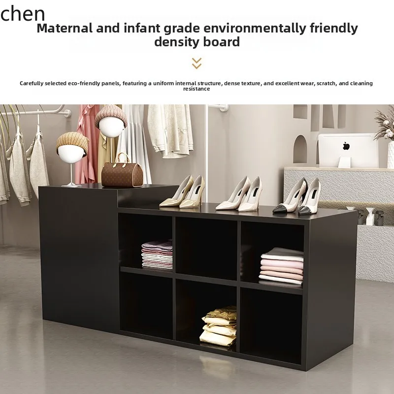 HT ورنيش متجر الملابس جزيرة الجدول جزيرة خزانة عرض خزانة تتدفق عداد منصة مشروبات مخزن أمين الصندوق