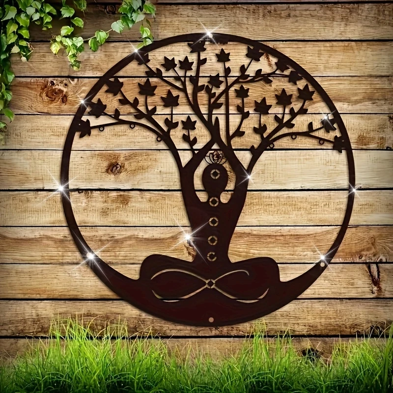 Yoga Meditatie Metalen Wanddec - Home Gym Zen recensie en prijs