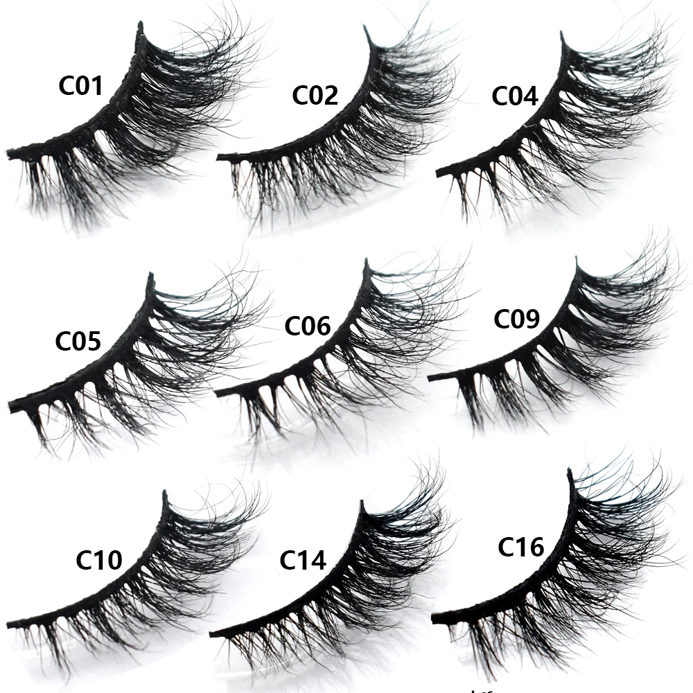Half Lashes Mink Eyelashes Fluffy Soft False Eyelashes Wispy Cross Mink Eye Lashes Natural Short Mink Eyelash Extension Makeup
