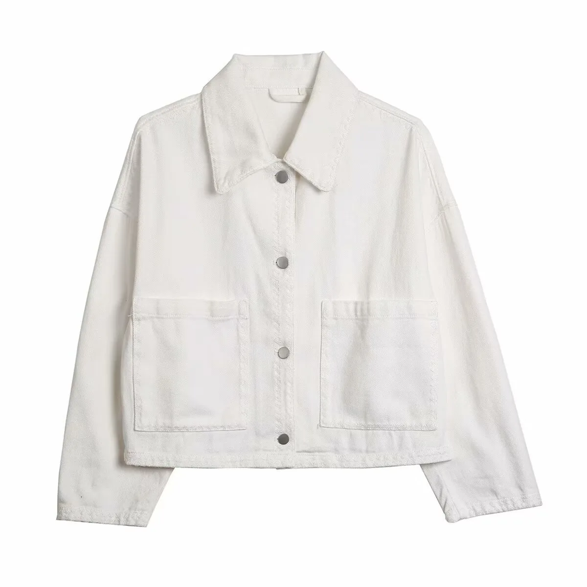 Withered 2026 Summer New Fashionable Women's Clothing Retro Casual Versatile Pocket Embellished Embroidered Shirt Jacket