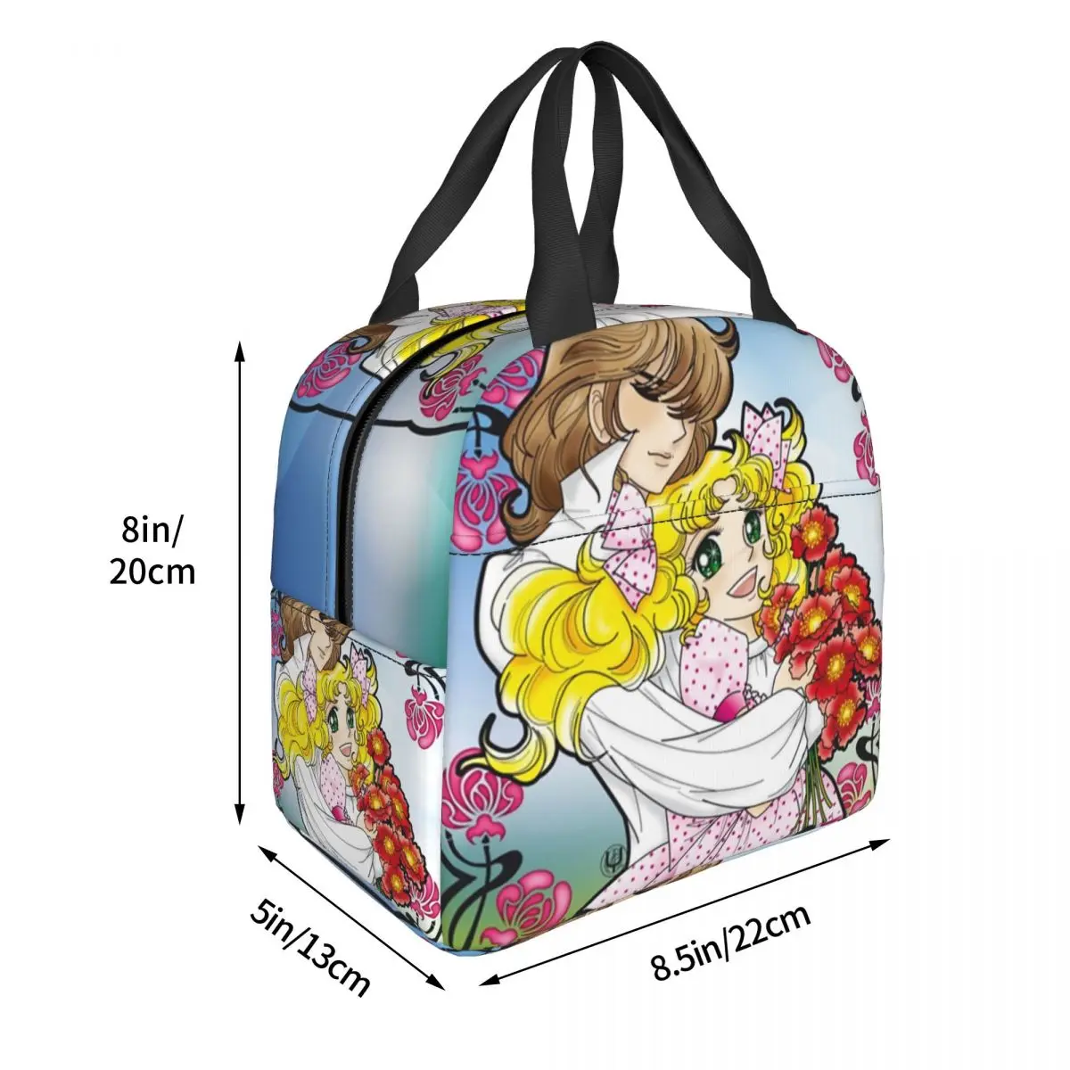 Candy And Terence Insulated Lunch Bag for Women Waterproof Anime Manga Cooler Thermal Lunch Box Beach Camping Travel lunchbag