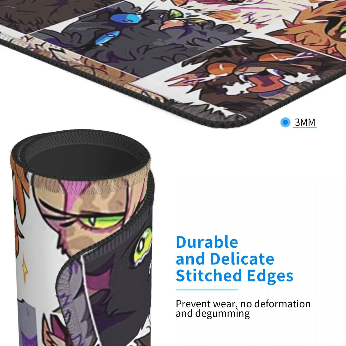 

Warrior Cute Cats Lovers Multi-size Mouse Pad Computer Keyboard Mouse Mat Gaming PC Laptop Desk Mat OfficeAccessories Table Mats