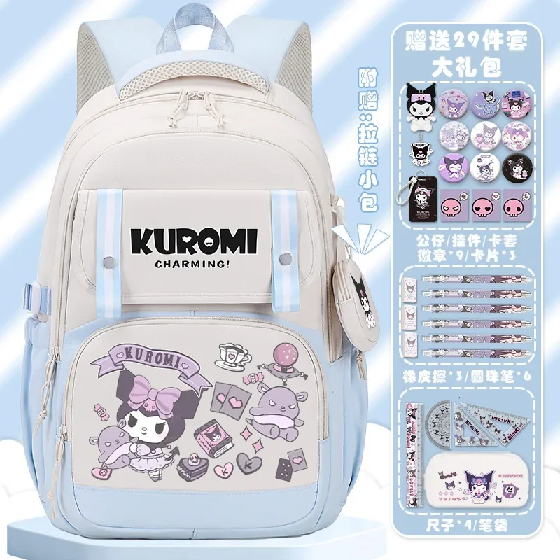 Tas sekolah Sanrio Clow M baru tas punggung siswa kartun lucu dan ringan pelindung tulang belakang anak-anak ringan ransel bahu ganda