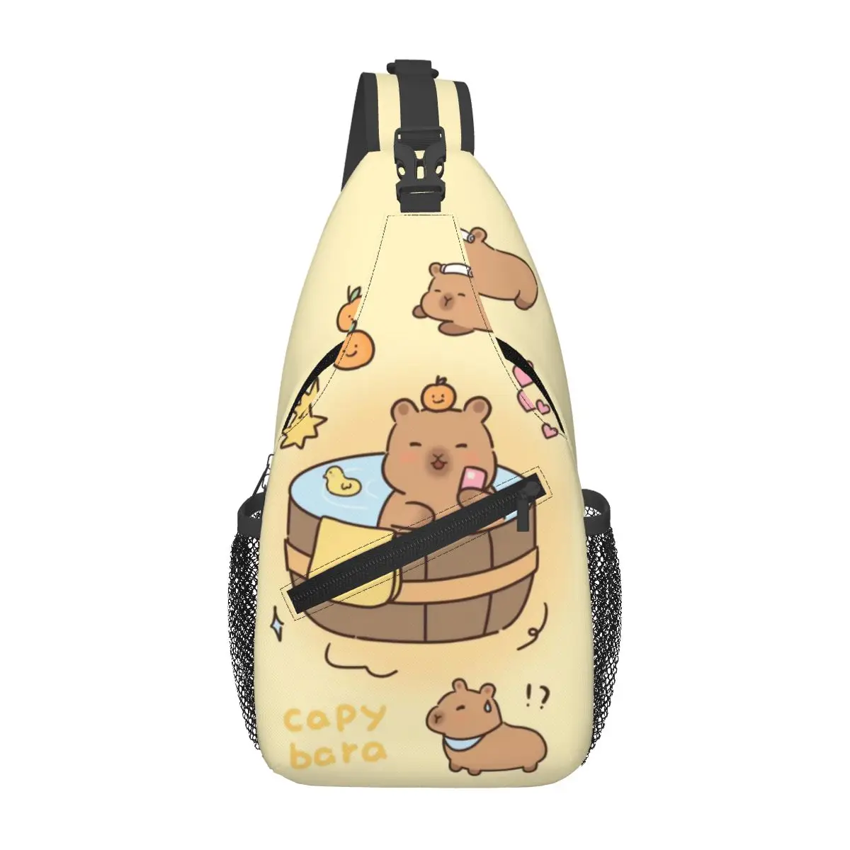 

Custom Capybara Shoulder Backpack Men Women Fashion Shoulder Chest Bags for For Traveling Hiking Sling Bag