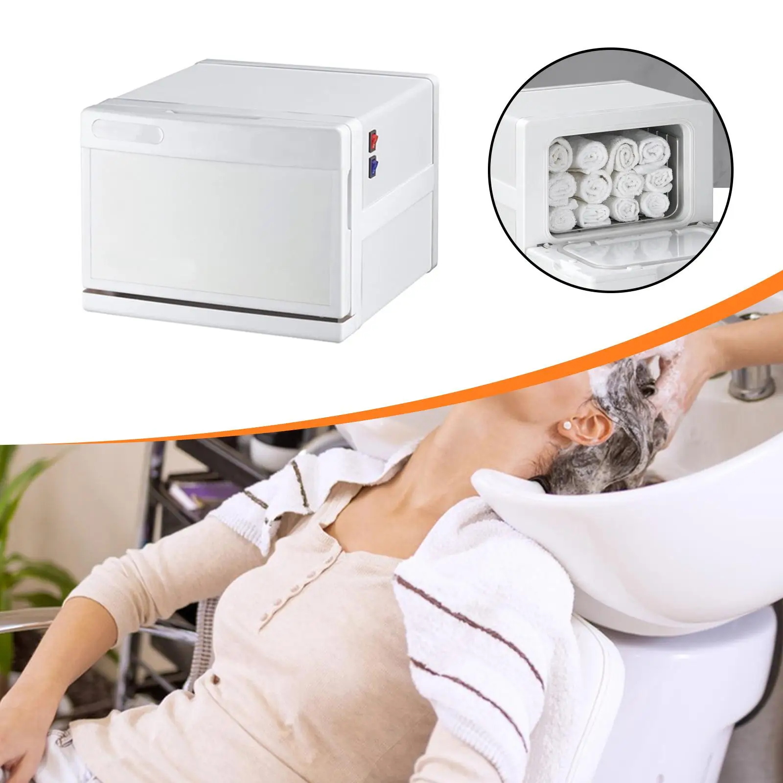 

7L Mini Towel Warmer Cabinet Hair Salon Cabinet for Facials SPA Massage Home
