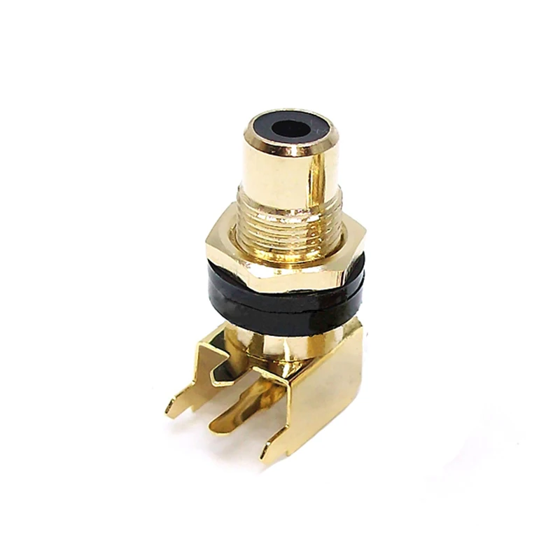 1PCS Pure copper gold-plated AV audio amplifier speaker circuit board wiring board extension RCA socket terminal lotus socket