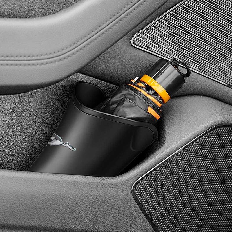 Car Styling Car Storage Box Umbrella Garbage Organizer Bucket For Ford Mustang 2015 2017 2018 2005 2006 2007 2008 Shelby