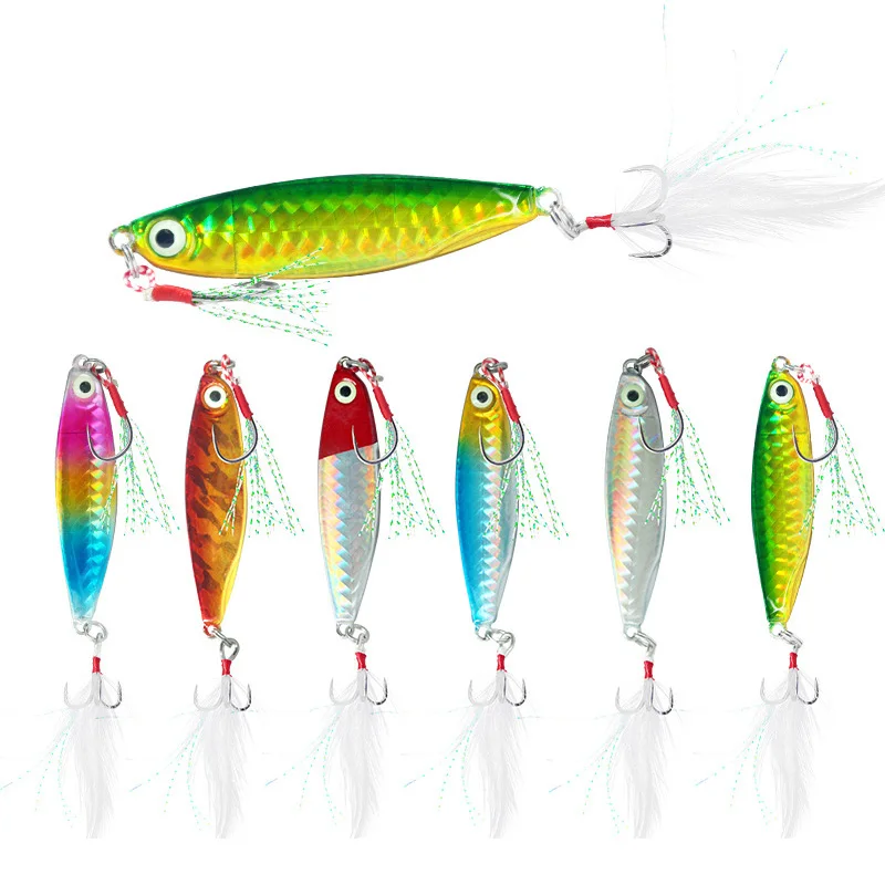 1 PC VIB Fishing Lure Sinking Longcast Wobbler Fishing Bait 7/10/15/20g Ocean River Hard Metal Artificial Vibration Bait