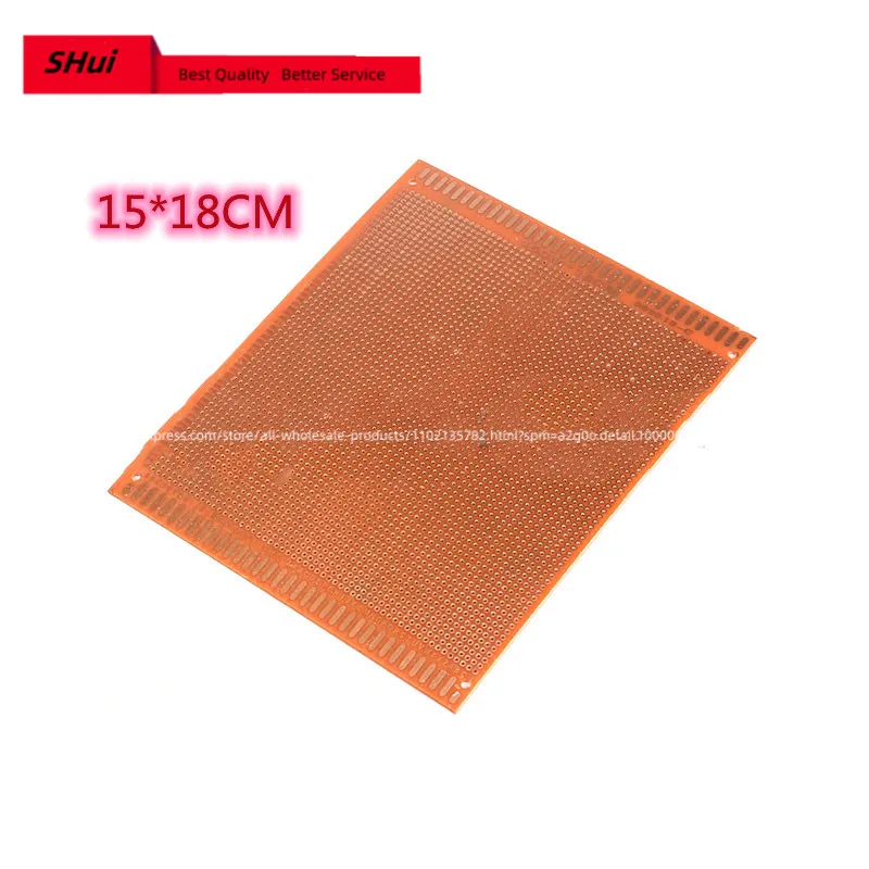 15*18cm 15x18CM Single Side Prototype PCB Universal Board Experimental Bakelite Copper Plate Circuirt Board 150*180MM