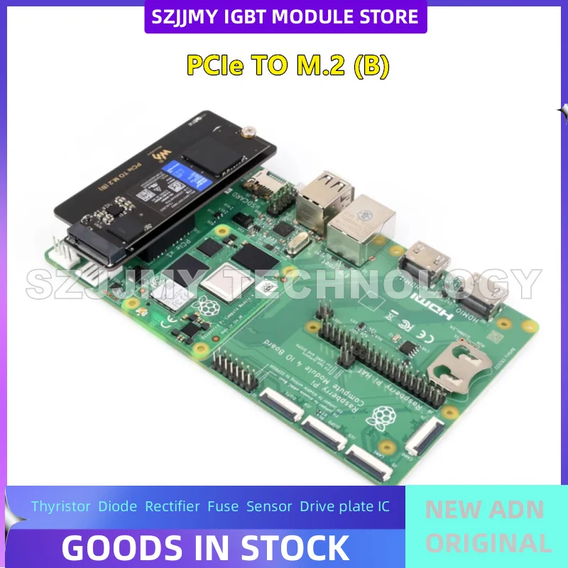 Raspberry Pi CM4 PCIe to M.2 expansion board SSD solid-state drive card NVMe protocol high-speed read and write