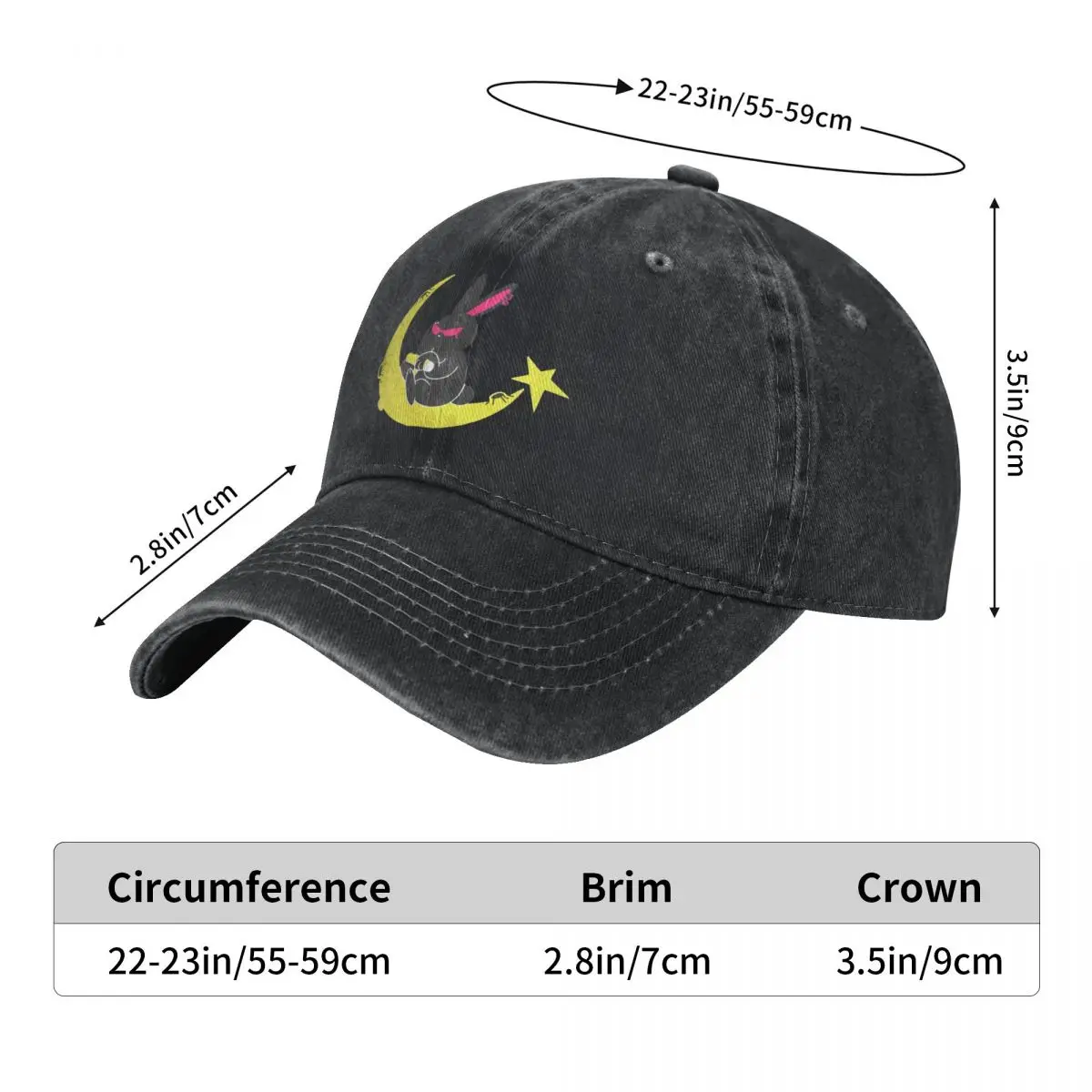 ATEEZs Rabbit Mito Moon Baseball Cap Music Band Trendy Unisex Teens Trucker Hat Sun protection Outdoor Sport Baseball Caps