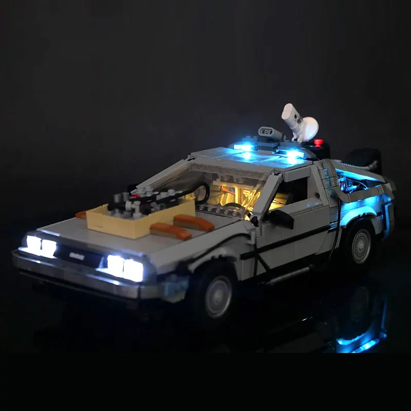 LED Light Kit for LEGO 10300 Compatible 99998 Back to the Future Toys Gift (Not Include Building Blocks Bricks Kits Sets Model)