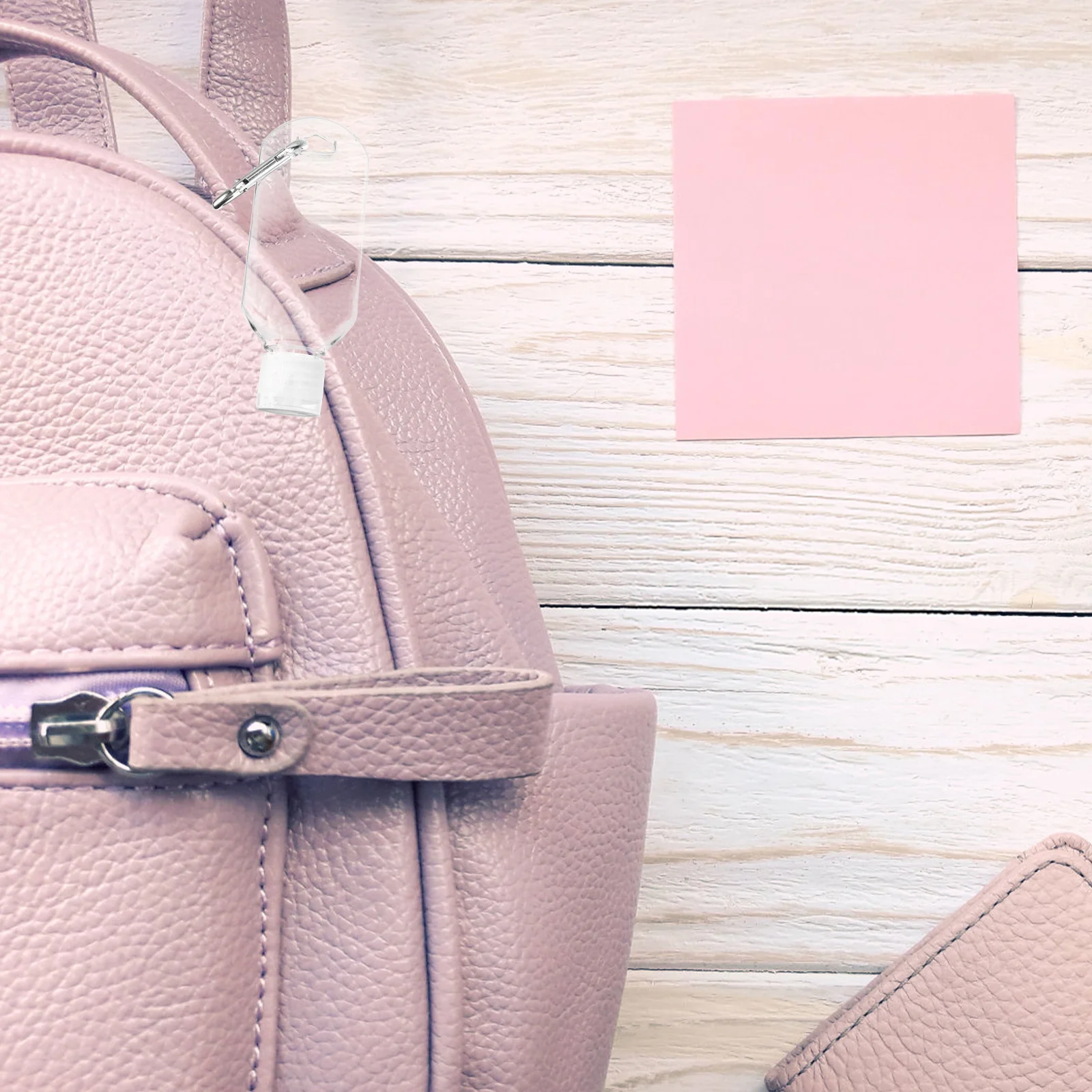 

10pcs 50Ml Refillable Travel Bottles Transparent Liquid Containers For Shampoo Lotion Face Wash Sun Cream With Carabiner Clip