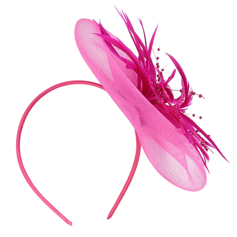 

Mesh Feather Headband Hairpin Bow Clip Headdress Grace Clasp Artificial Party Headwear Accessories Women's Cocktail