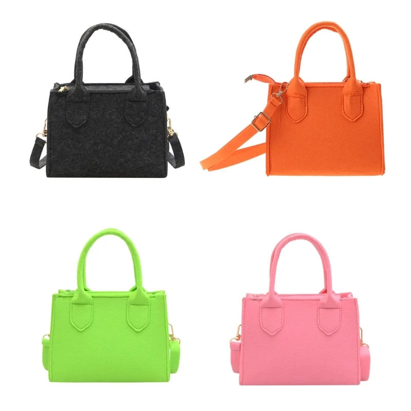 

2023 New Women Felt Handbag Shoulder Bags Lady Crossbody Bag Tote Satchel