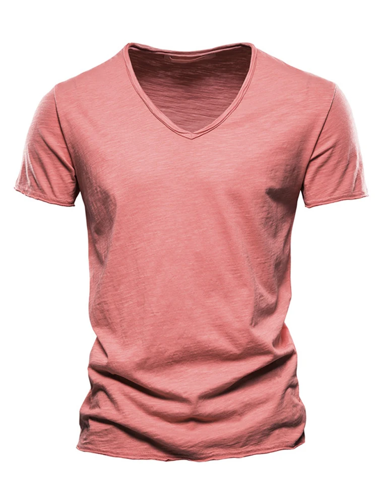 

Fashion New 100% Cotton Men T Shirt Tops O-Neck Thin Short Sleeve Tees High Quality Men's Fitness Hot T-shirt For Men Size S-5XL