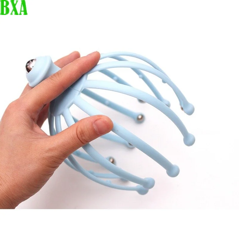 Aço Ball Claws Scalp Massager, Cabeça Coçar, Massagem Garra, Alma Extractor, Terapia Polvo, 18, 12, 1Pc