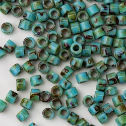 600 Pieces 1.6x1.3MM Japan Miyuki Picasso Beads 11/0 For Clothing Accessories Delica Beads Loose Beads DIY Handwork 3Grams/Bag