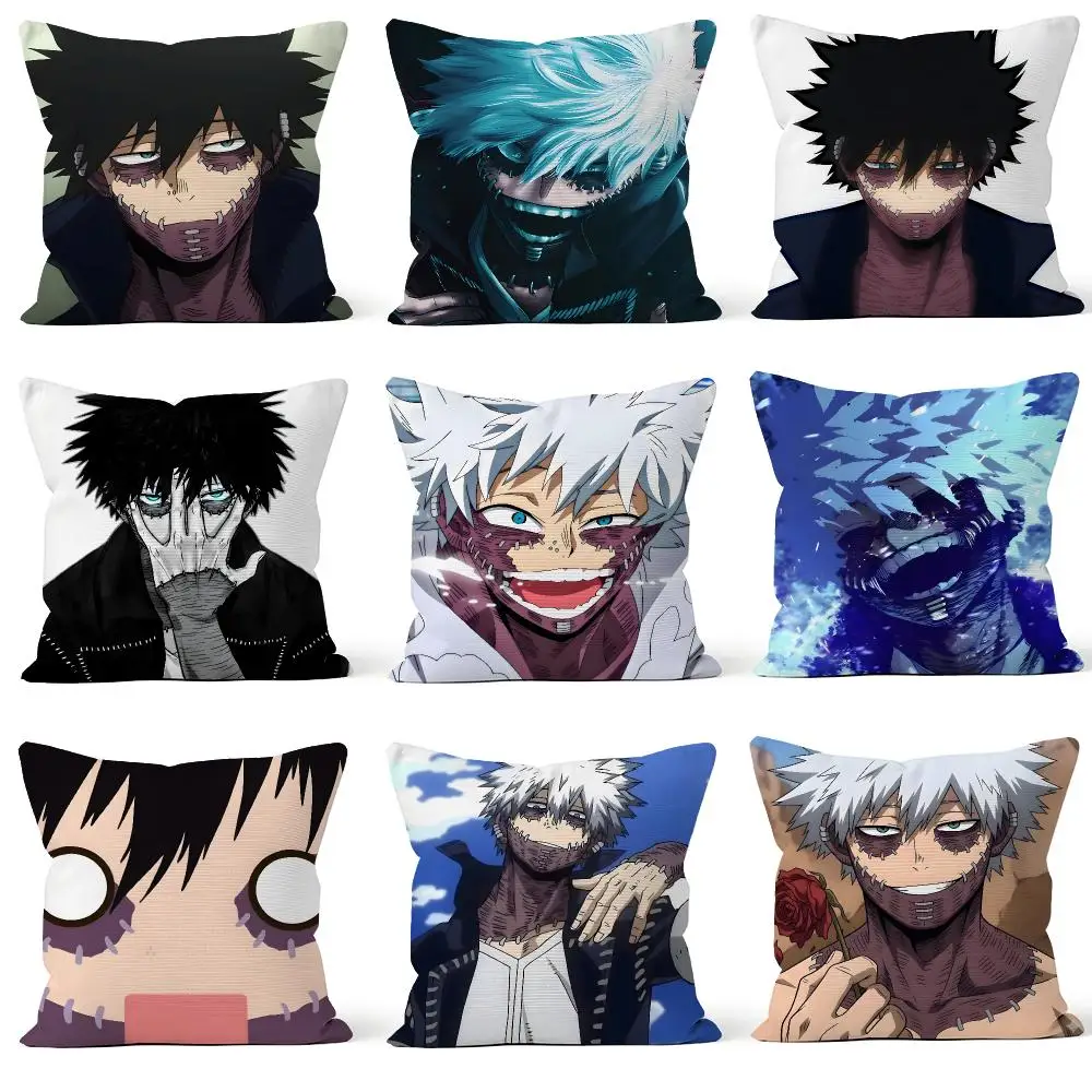 Anime My Hero Academia MHA Dabi Toya Cushion Cover Throw Pillow Soft Short Plush Cozy Durable For Sofa Bedroom Home Decor Gift