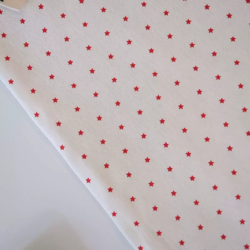 Beige Cotton Star Wave Pattern Brushed Fabric Handmade DIY Sewing Material - view 4