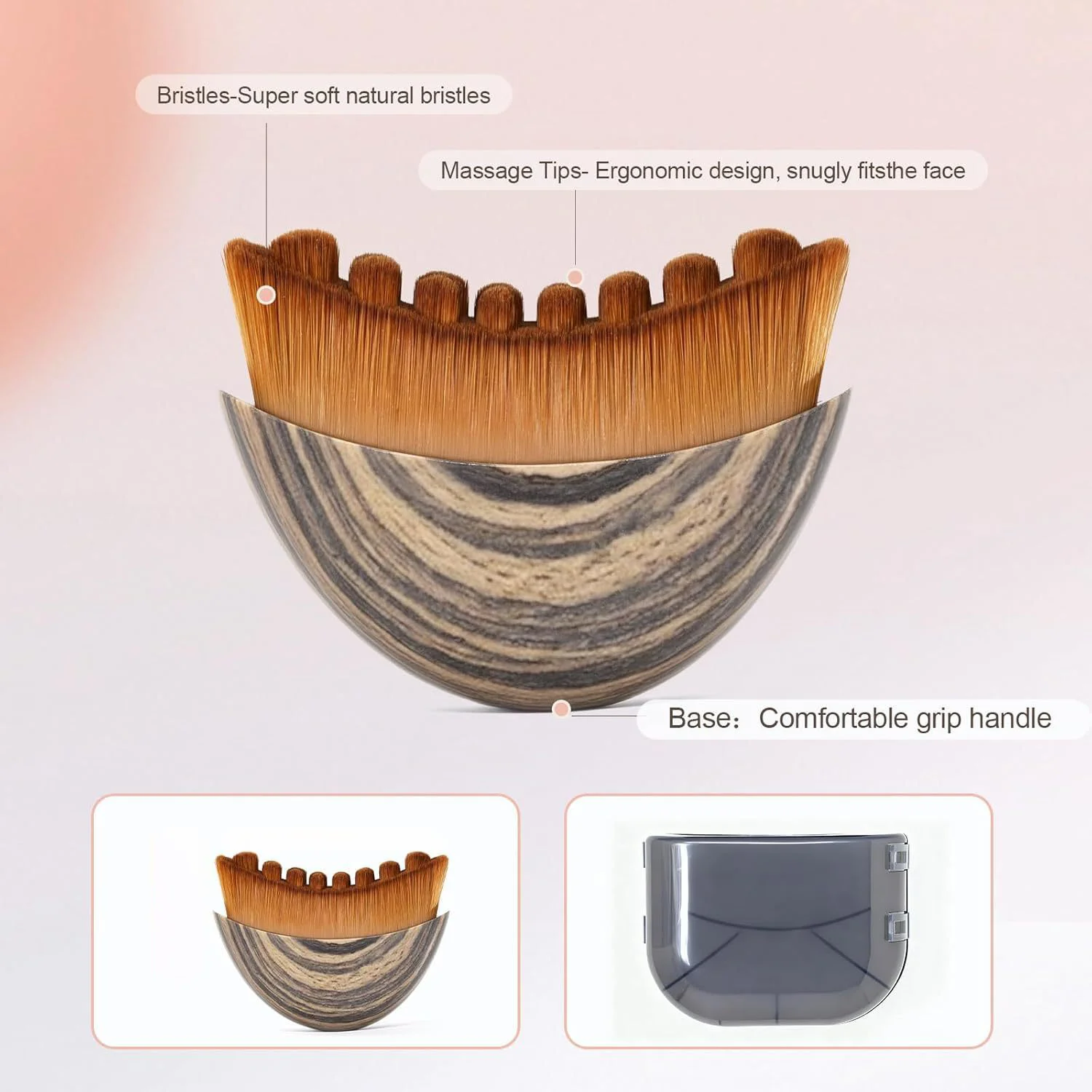 Facial Contouring Lymphatic Drainage Dry Brushing Tool for Jawline Sculpting Facial Massager Party Stage Makeup Skin Care view 6