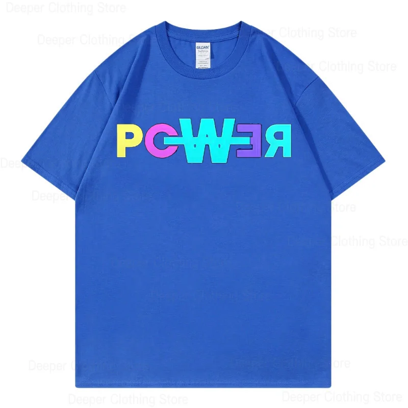 2024 New song POWER G-DRAGON Fan gift Cotton short sleeves fashion T-shirt y2k men's clothing