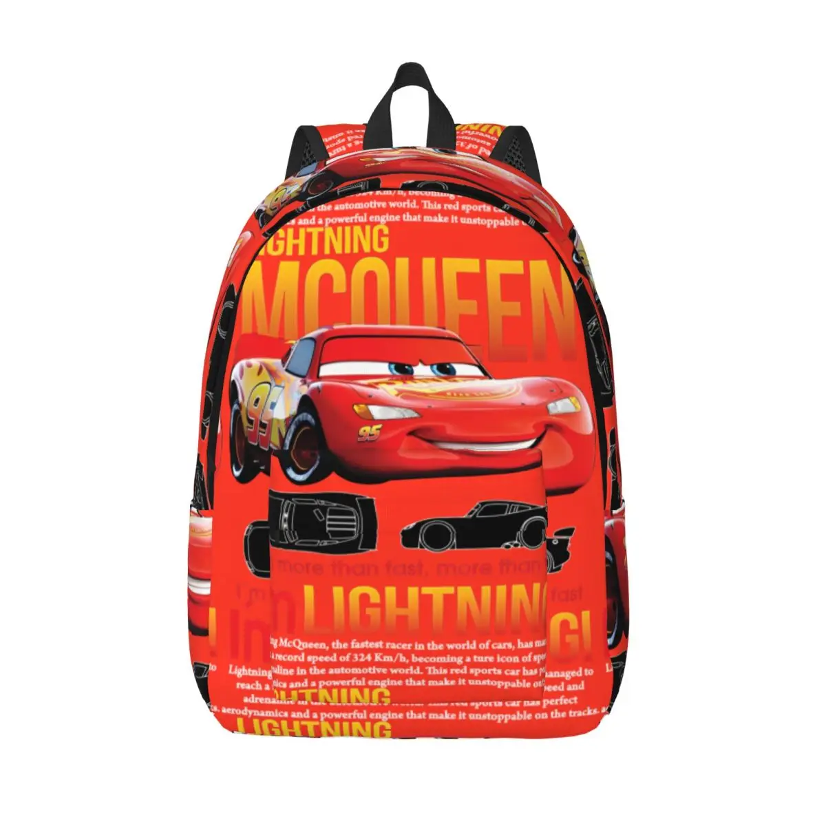 

Lightning McQueen Cars Backpack Novelty Backpacks Student Trekking Pattern High School Bags Colorful Rucksack