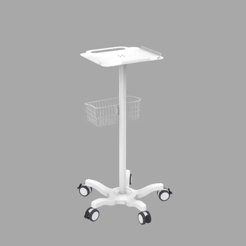 Mobile Medical Cart for Hospital Use with Flat Panel Display Stand Universal Ultrasound Equipment Trolley Multifunctional