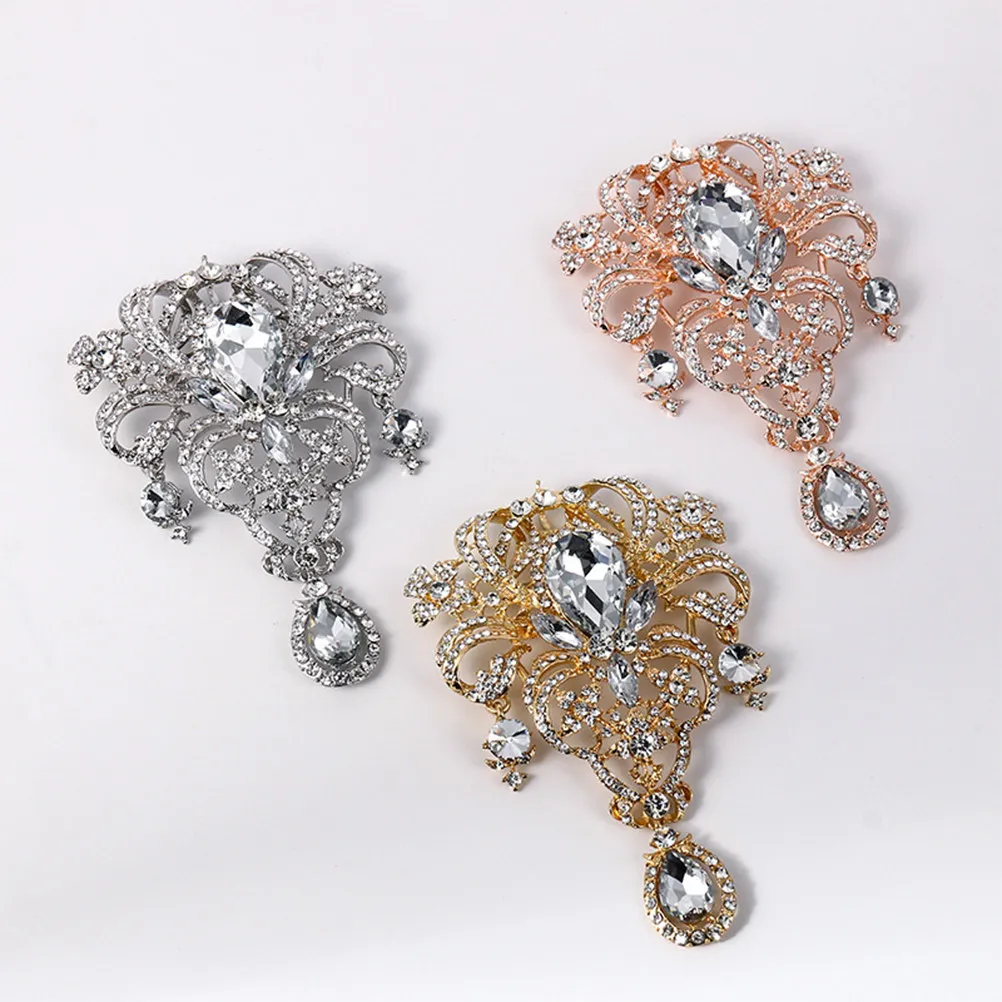 

Брошь со стразами, хрустальная брошь-корсаж, декоративная брошь, ювелирное украшение, модный аксессуар для свадьбы, для женской одежды, булавка для рюкзака