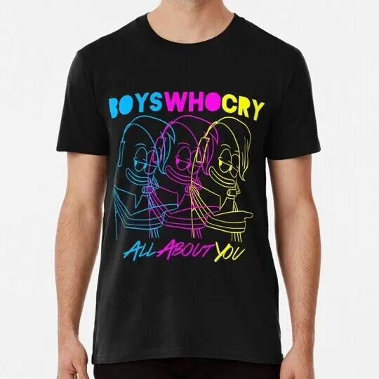 Boys Who Cry cyan Magenta Yellow S to 5XL Made in the USA T-Shirt