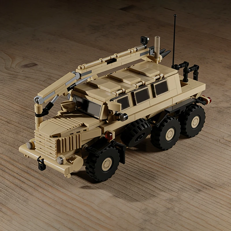 Protected Clearing Vehicle Model MOC Building Bricks War Equipment Modular Technology Gifts Holiday Assemble Children Toys Suit