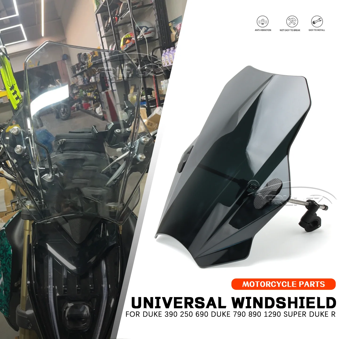 

Ветровое стекло для мотоциклов Duke 390, 250, 690, Duke 790, 890, 1290 Super Duke R – защитный дефлектор