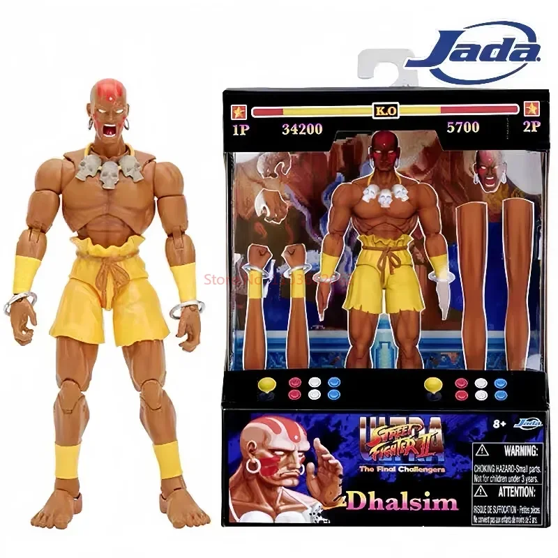 New Spot Genuine Jada Toys 1/12 Street Fighter 2 Wave Ken Byson Long Arm Action Figure Model Toy Gifts