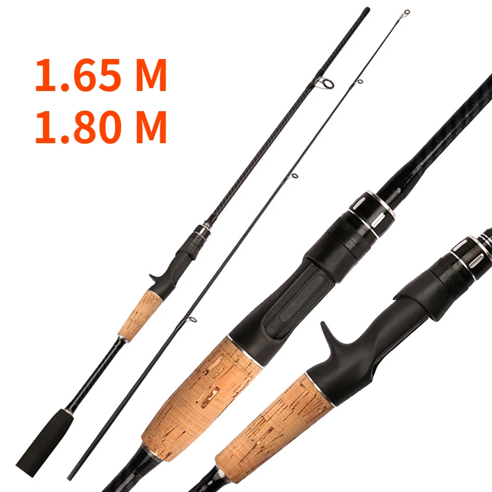 

Lure Rod Fishing Rod Spinning/Casting 1.80M 1.65M 2 Section Strong Trolling Carbon Fiber