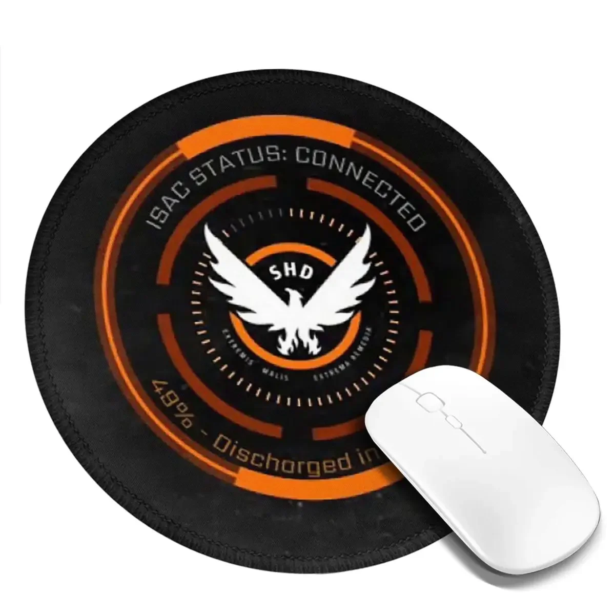 The Division  Shd Strategic Homeland Division Round Mouse Pad Computer Keyboard Mouse Mat Gaming Laptop Desk Mat Office Table