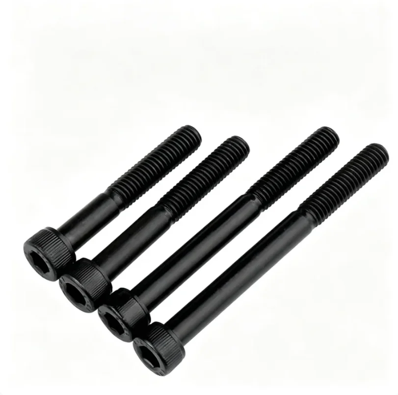 Ultra Long M3 M4 M5 Black Hexagon Hex Socket Head Cap Allen Bolt Screw Length 80 110 - 300mm Half Thread Carbon Steel Grade 12.9