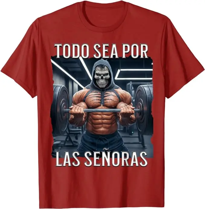 Hoy Toca Pecho Gym T-Shirt Echenme Un Bolillo Ya Ando Bien Palido Tee Todo Sea Por Las Señoras Senoras Fitness Exercise Shirts