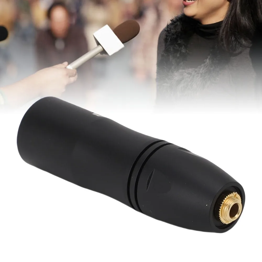 Versatile Power Conversion 3.5mm Female to 3Pin Male XLR Adapter Noise Reduction Enhanced Sound Quality Microphone Power Adapter