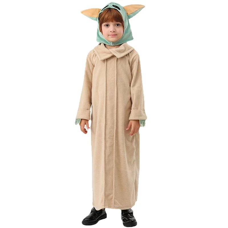 Yoda Costume Kids s The Mandalorian Yoda Baby Cosplay Costume Hat Grogu Clothing Children Halloween Birthday Party Gift