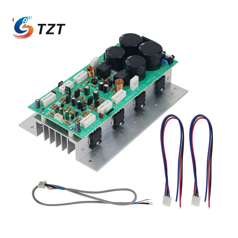 

TZT 400W+400W Two Channel Amplifier Board Hifi Audio 800W Power Amp Board with Transistors for Toshiba