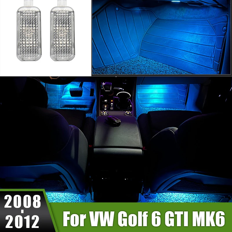 

For Volkswagen VW Golf 6 GTI MK6 2008 2009 2010 2011 2012 Car Interior Footwell Ambient Light Atmosphere Lamp Auto Accessories