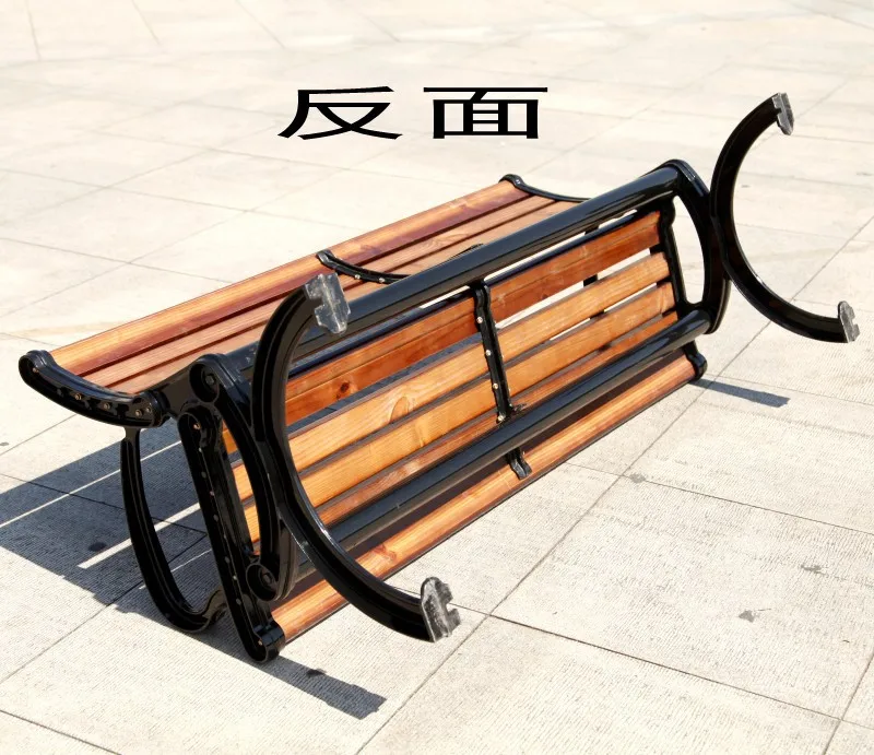 مقعد خارجي للحديقة كرسي مربع للترفيه كرسي بارك كرسي خلفي من الخشب الصلب مقعد من الخشب المضاد للتآكل