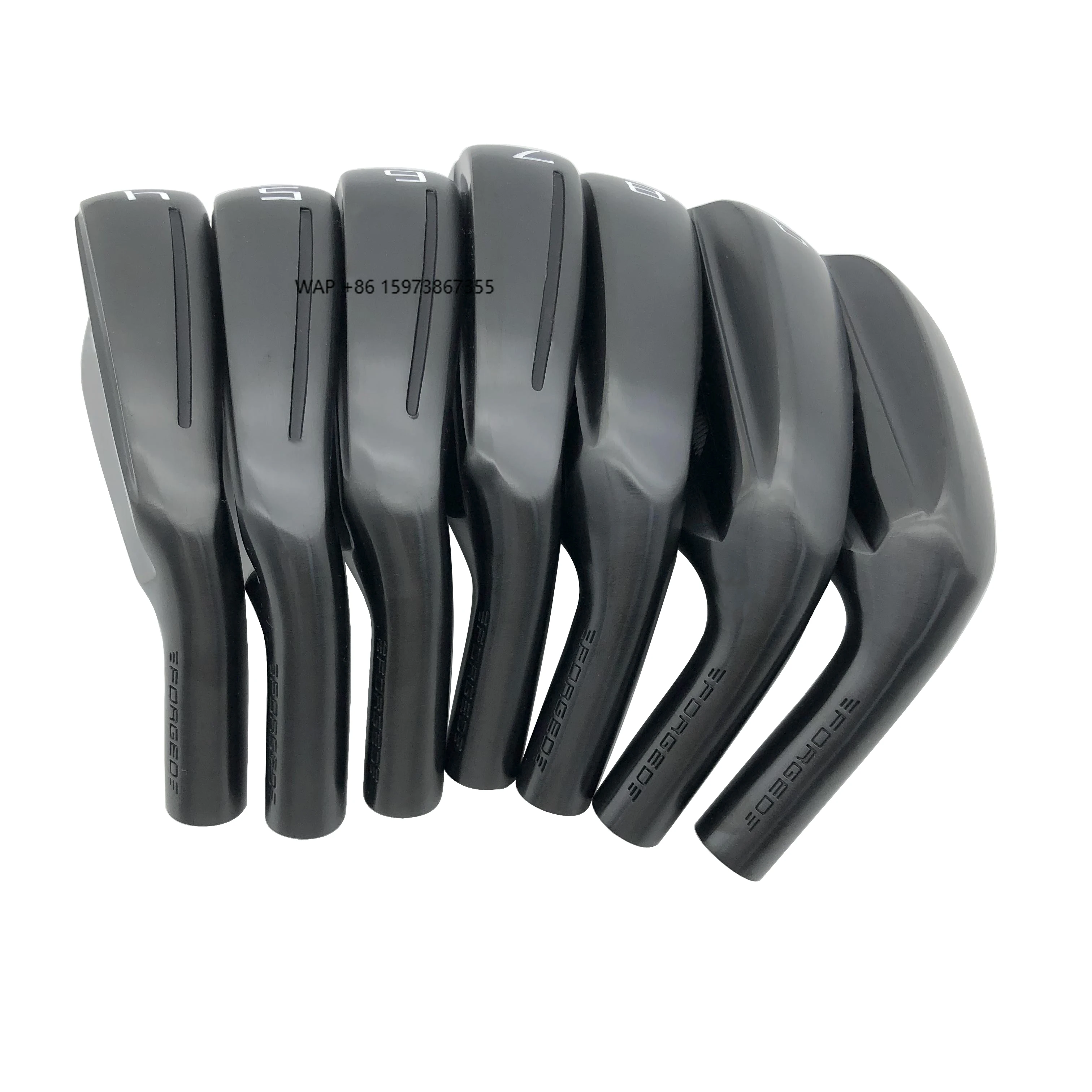 

OEM Golf Iron Head Club Irons Forged Right Handed Iron Stainless Steel Forged #4-P Milled Black Golf Iron Set