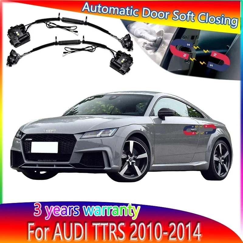 Car Soft Close Door Latch Pass Lock Actuator Electric Absorption Suction Silence Closer For Audi TT RS 2010-2014 Car Accessories