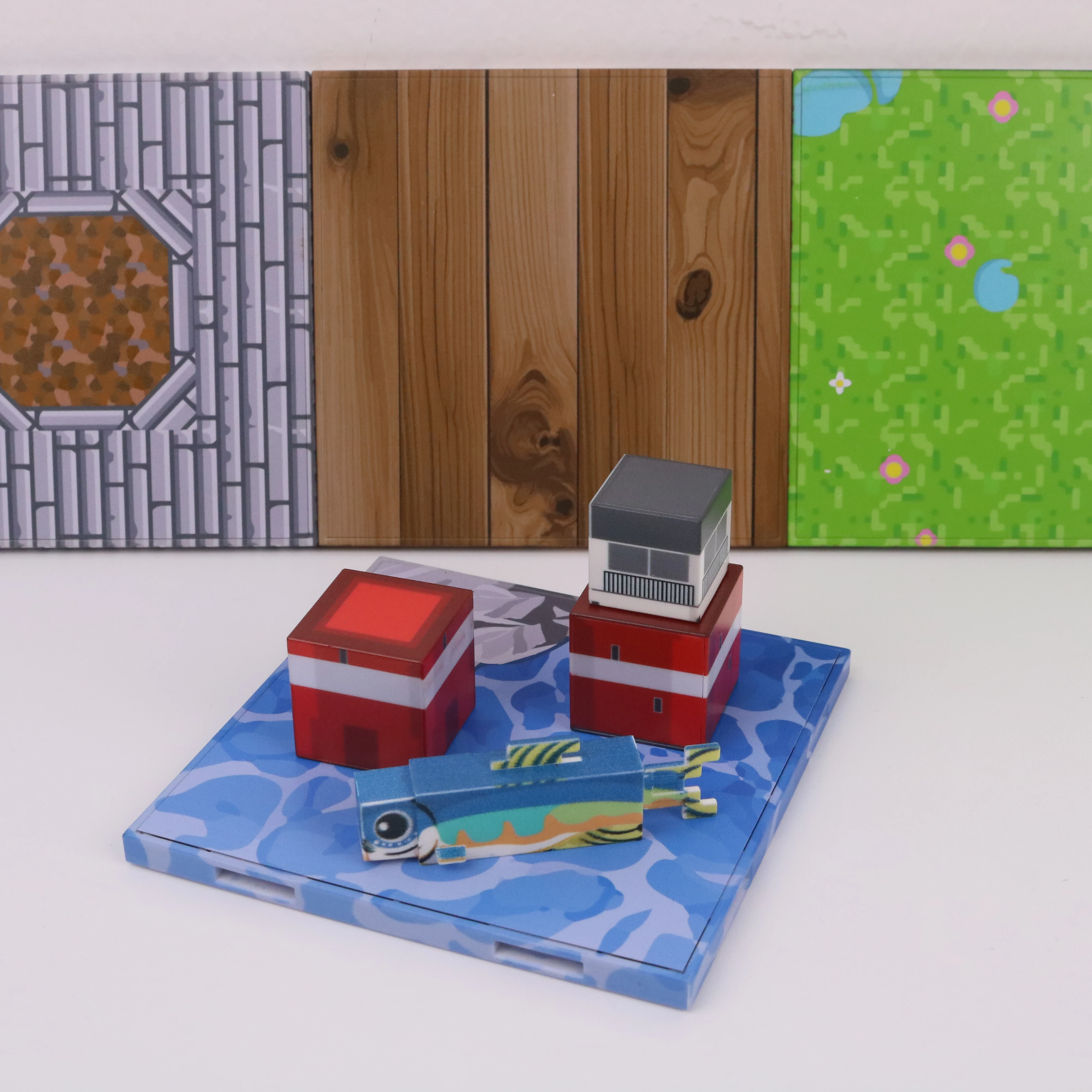 Kolorowa magnetyczna tablica podłogowa do składania, magnetyczna scena budowlana DIY, idealny prezent świąteczny dla entuzjastów.