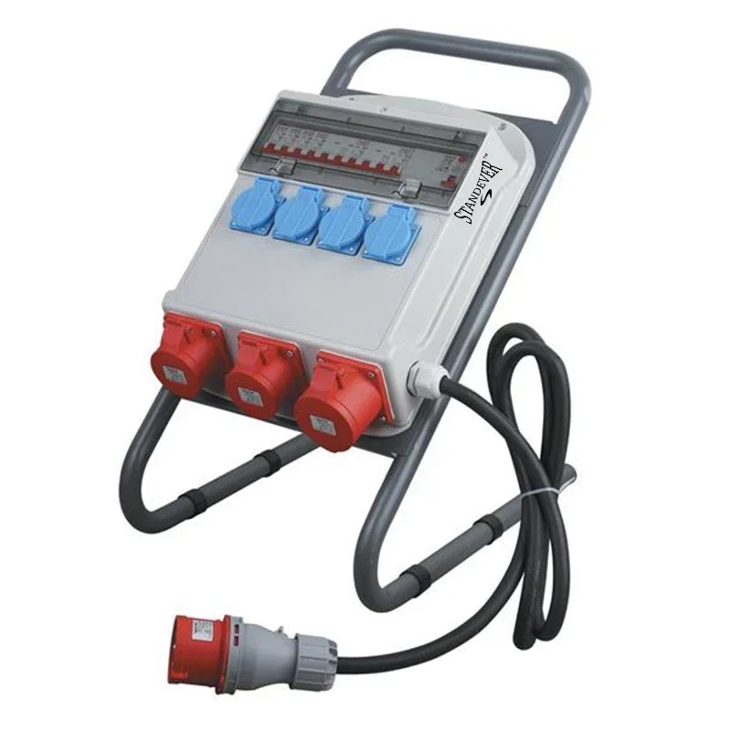 14 Way Outdoor Portable power socket distribution box with stand,mcb electrical distribution box