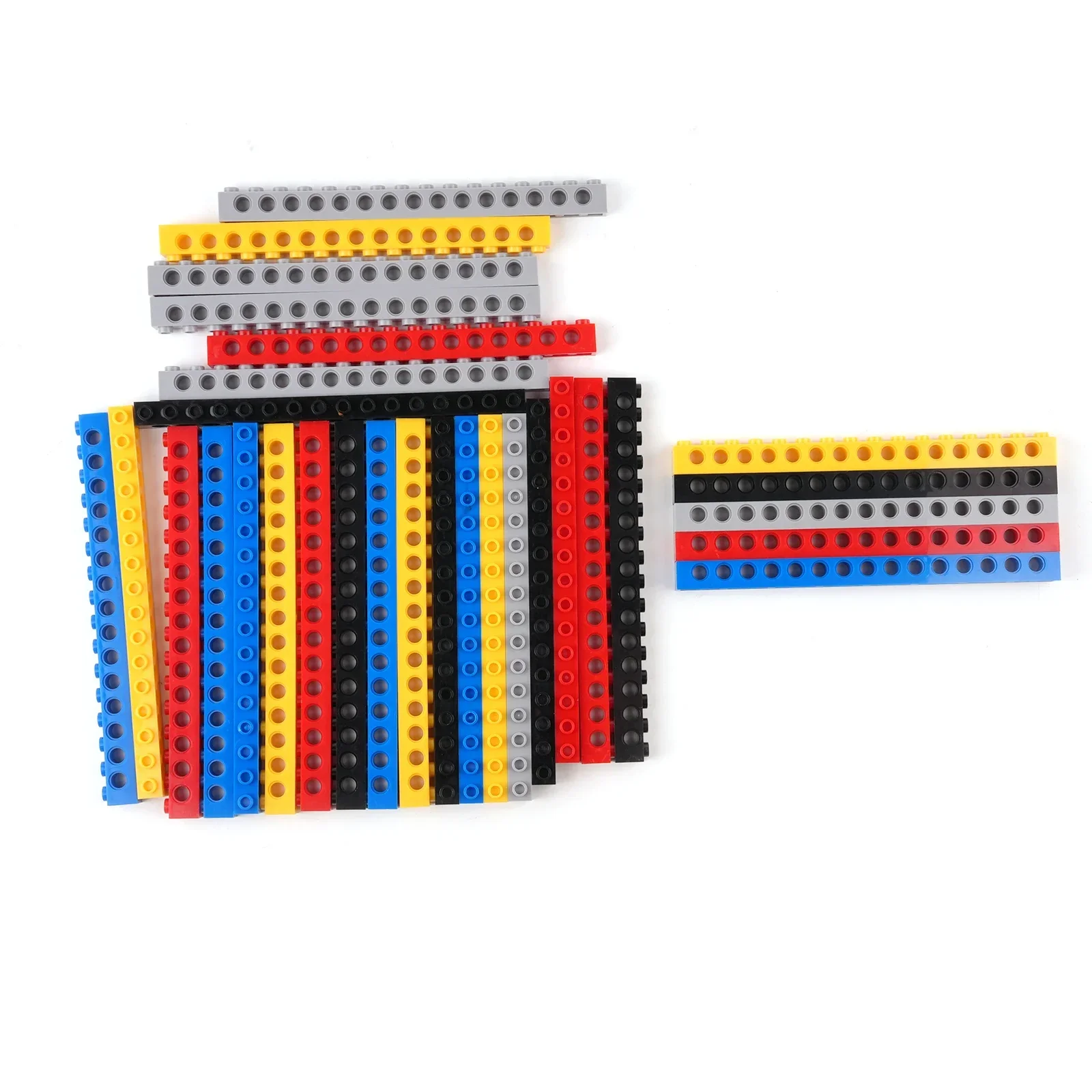 Classic Basic Building Blocks with Holes MOC Technical Short/Long Beam Small Particle Parts DIY Bricks Child Educational Puzzles