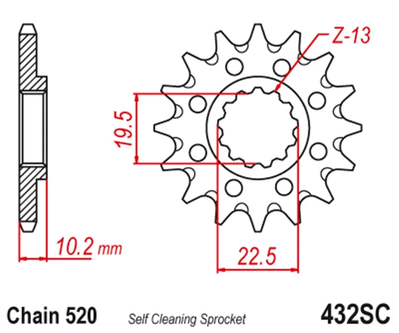 520 15T Motorcycle Front Sprocket Pinion For Betamotor 350 Jonathan 2001-2002 400 Alp 400M4 400Supermoto 2010-2011